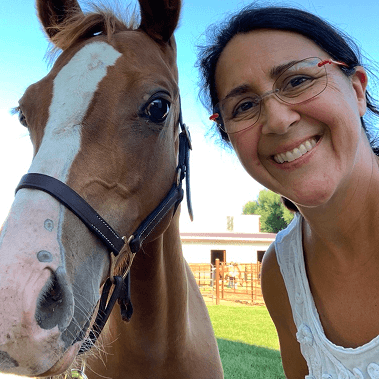 Valentine with horse